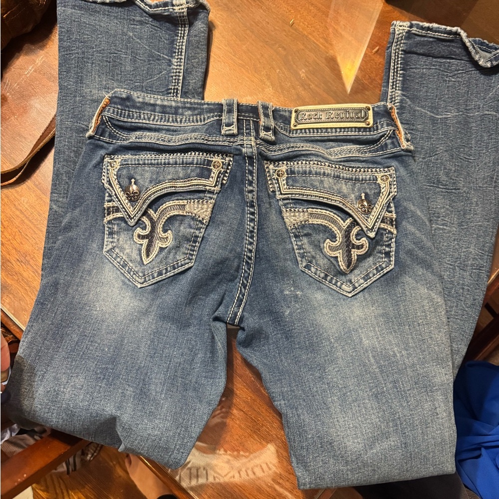 Rock Revival Dark Blue Boot Cut Jeans